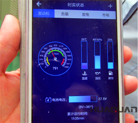 發(fā)動機(jī)油壓、液位和溫度一目了然