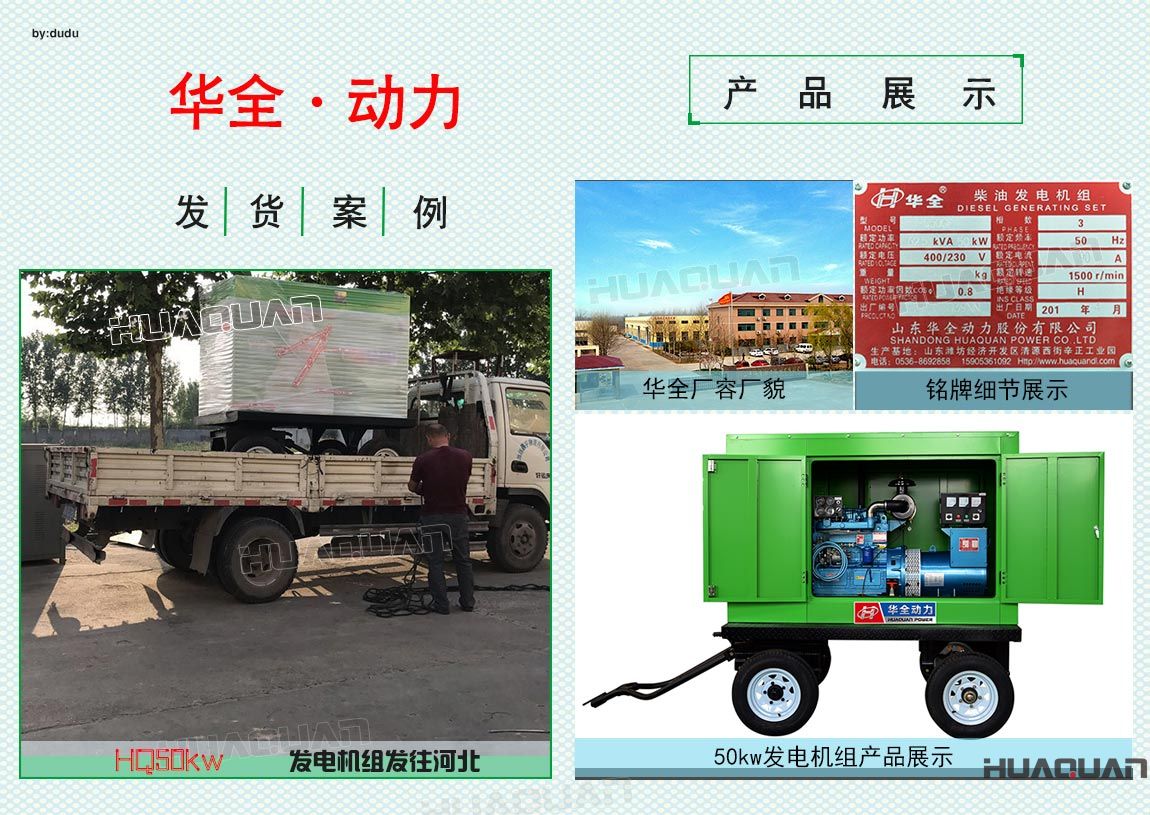 河北客戶在華全采購50kw發(fā)電機(jī)一臺于6月26日出廠