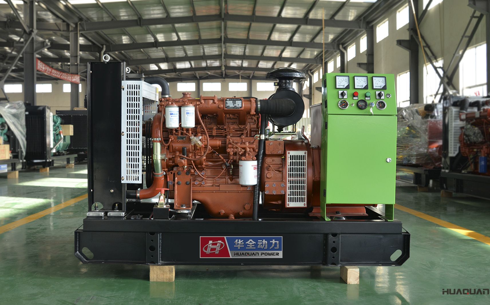 2018年4月18日華全動力40kw四保護(hù)柴油發(fā)電機組發(fā)往泰國