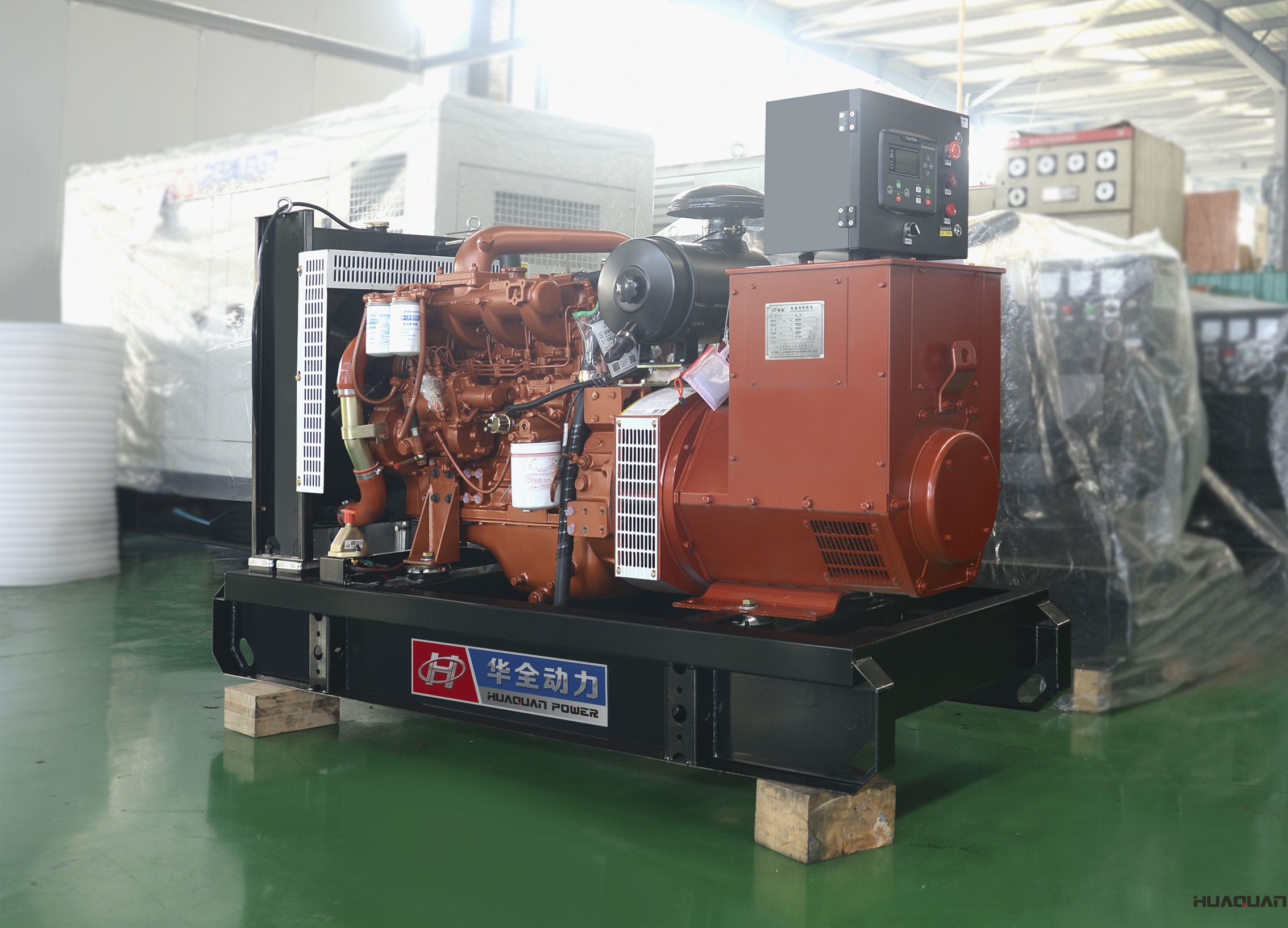 2018年4月20日華全動力50千瓦標(biāo)配柴油發(fā)電機(jī)組發(fā)往安徽省
