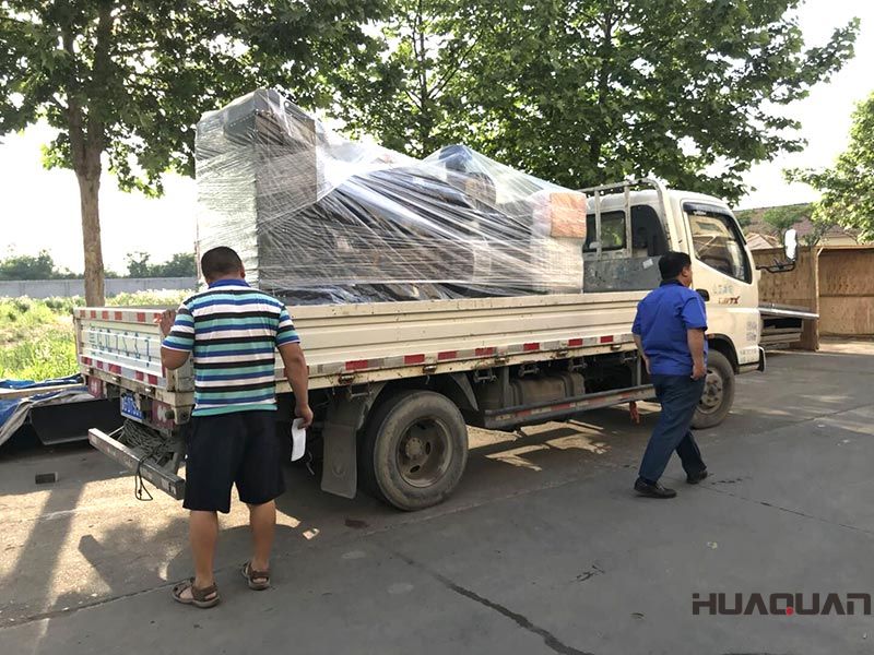 一臺HQ350GF立柜四保護柴油發(fā)電機組在6.6號發(fā)往四川省綿陽市