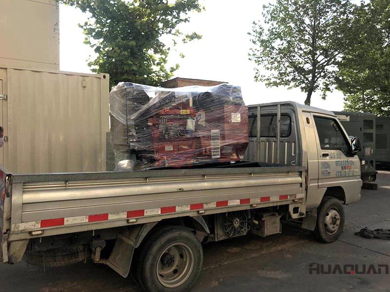 牟先生的HQ40GF標(biāo)配柴油發(fā)電機(jī)組發(fā)往吉林省長(zhǎng)春市，6.14號(hào)