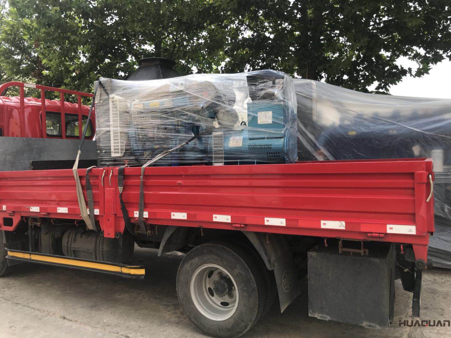 一臺(tái)空壓機(jī)于2018年7月5號(hào)由華全成功發(fā)往山西