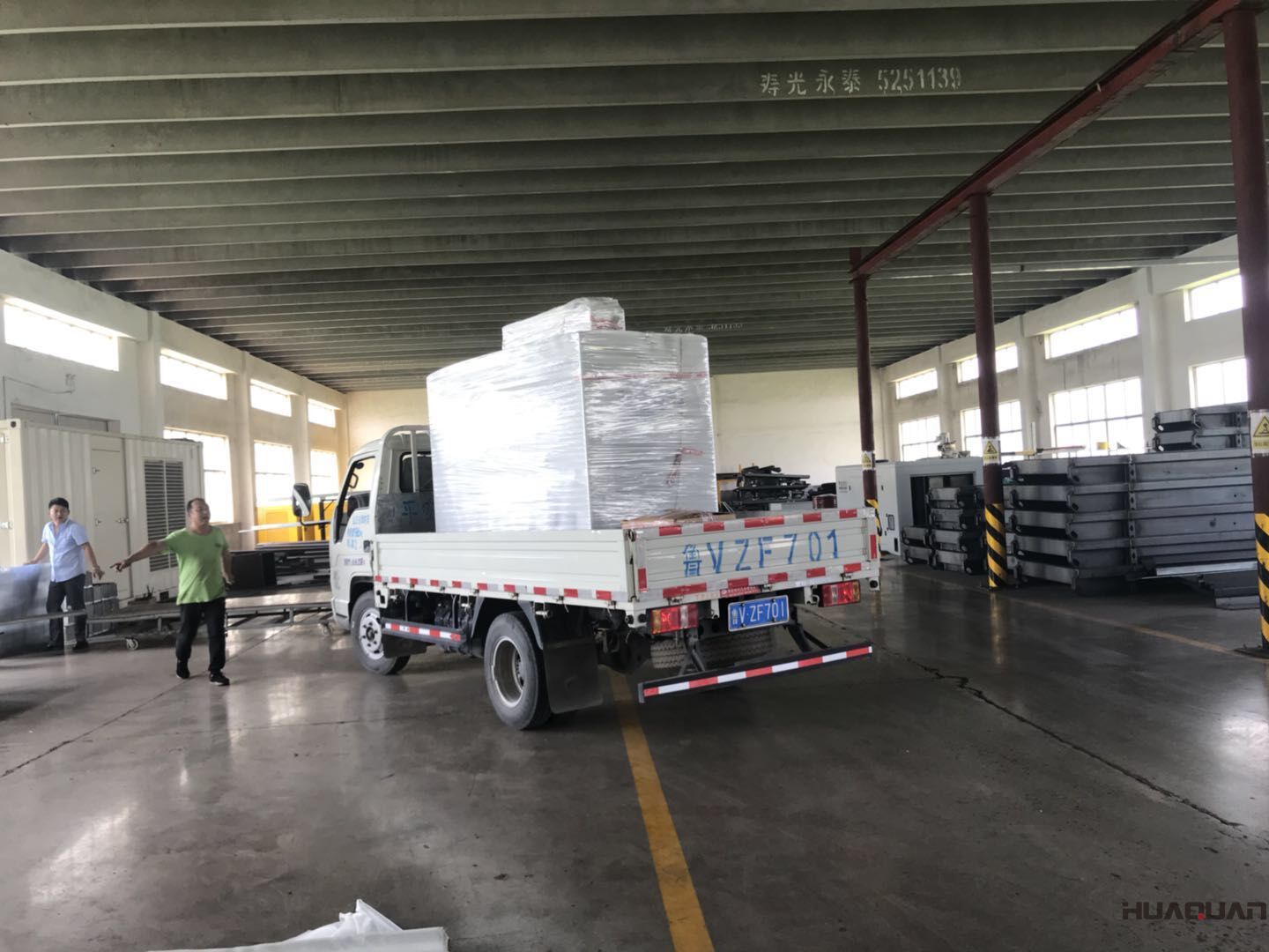 發貨了！7月17號一臺HQ30GF靜音箱型柴油發電機組已發往山東省