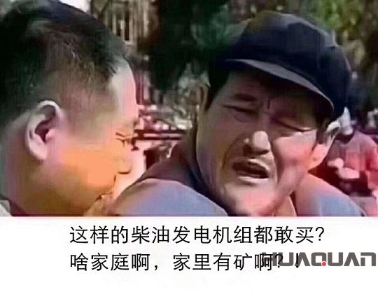 這樣的柴油發電機組都敢買？啥家庭啊，家里有礦??？!