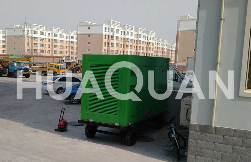 山東食品廠450kW移動式發(fā)電機(jī)組電站